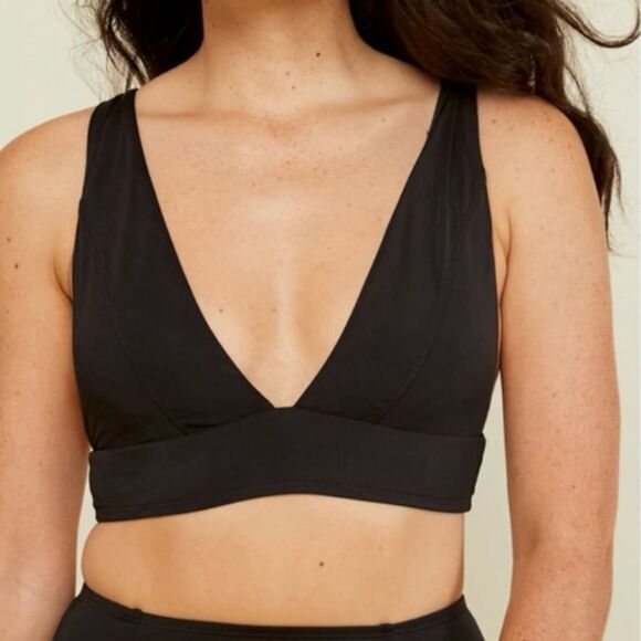 Andie Swim The Belize Bikini Top in Black Size M NWT Bathing Suit Top AT108 - Picture 1 of 12